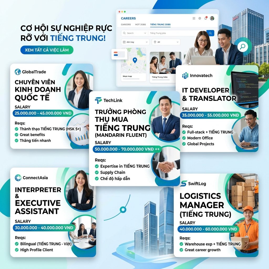 Cơ hội nghề nghiệp tiếng Trung